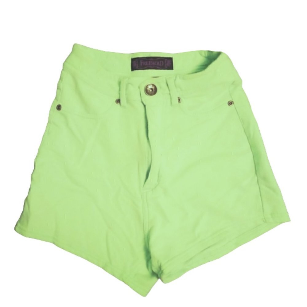 MINT GREEN HIGH WAISTED SHORTS
